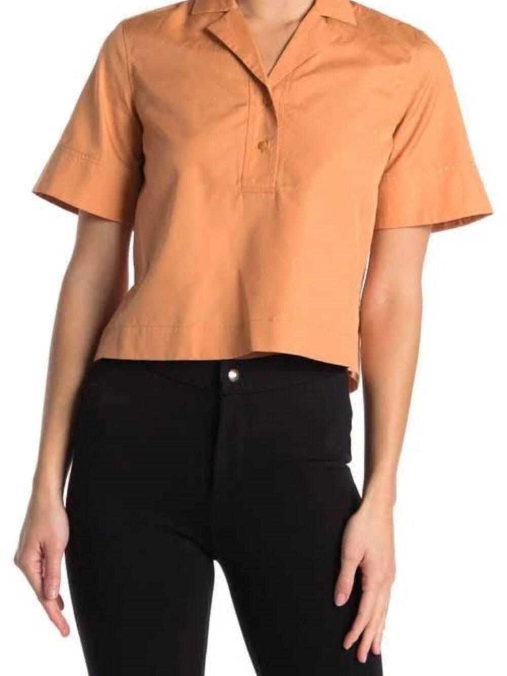 CLUB MONACO CROPPED COLLAR SHIRT CHEMISE